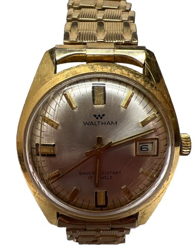 Vintage Waltham Self winding 17 Jewel Mens Wrist Watch Good