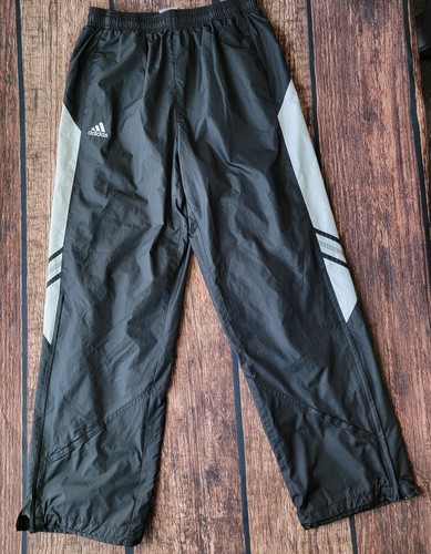 Adidas Track Pants Soccer Men's Size Medium Zip Legs Black