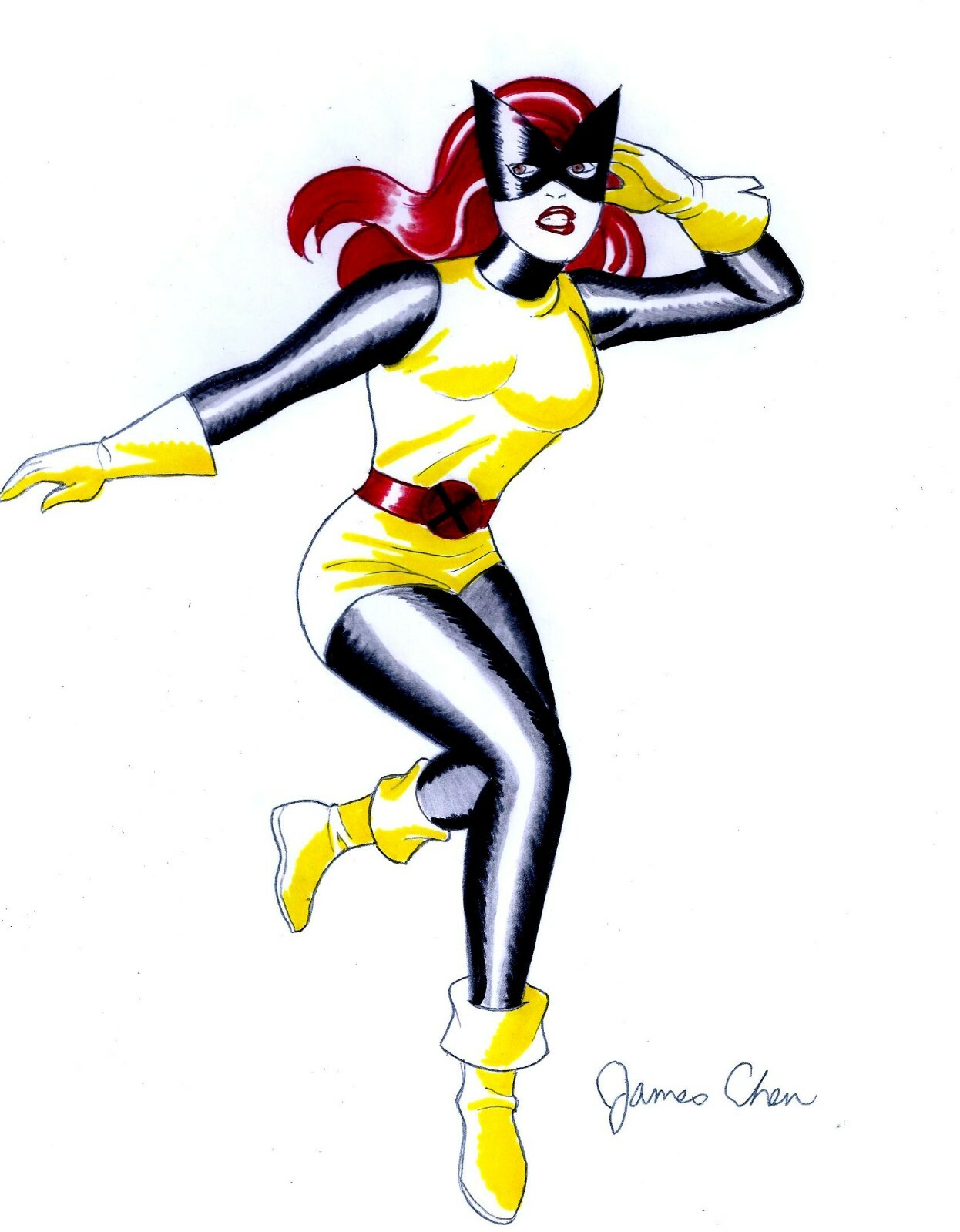 MARVEL  美少女コレクション　JEAN GREY Marvel Comics ~ DARK PHOENIX JEAN GREY BISHOUJO STATUE ~ X