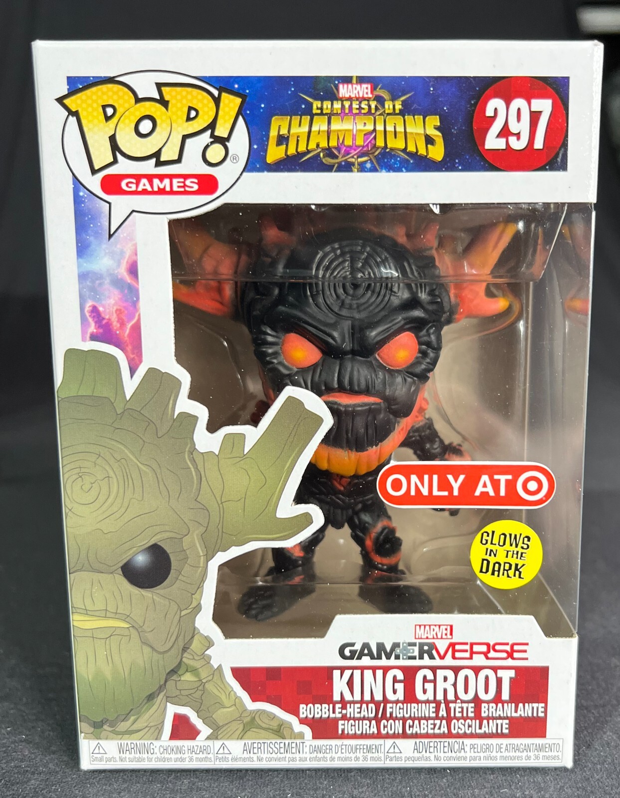 Funko Pop! Games: King Groot #297 Target Exclusive Glows in