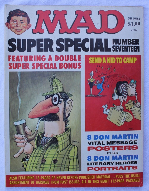 Vtg MAD MAGAZINE SUPER SPECIAL No 17 - Don Martin Posters included