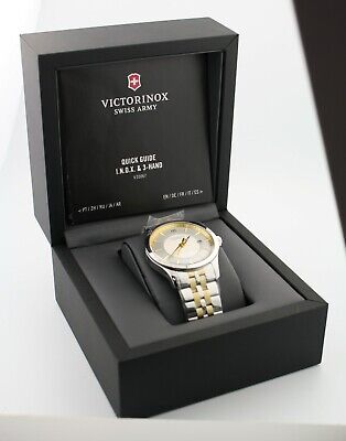 Victorinox Swiss Army Men's Watch Alliance Quartz Two Tone Bracelet #241803