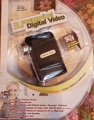 DIGITAL CONCEPTS 3.1 meg DIGITAL VIDEO; BUILT IN MICRO & SPEAKER NEW SEALED