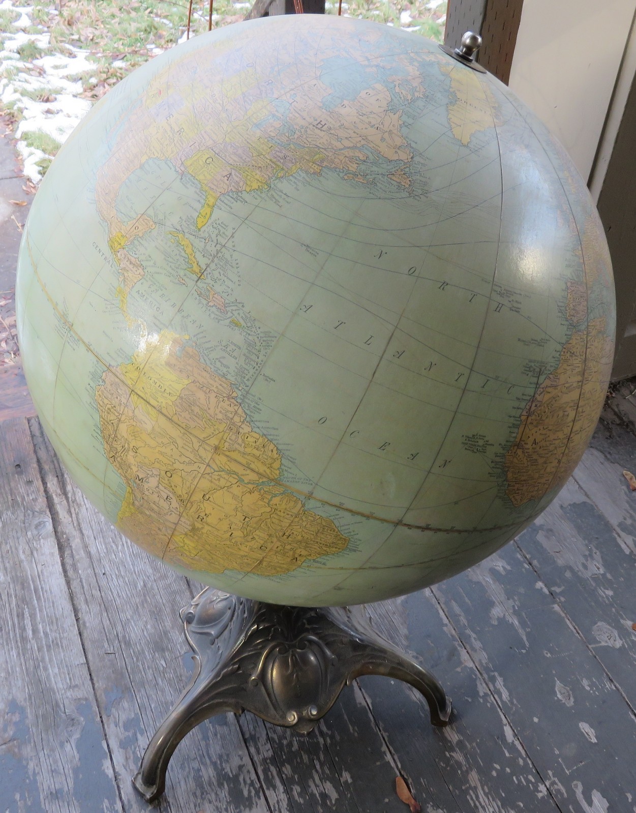 Antique Terrestrial Globe Rand McNally 18