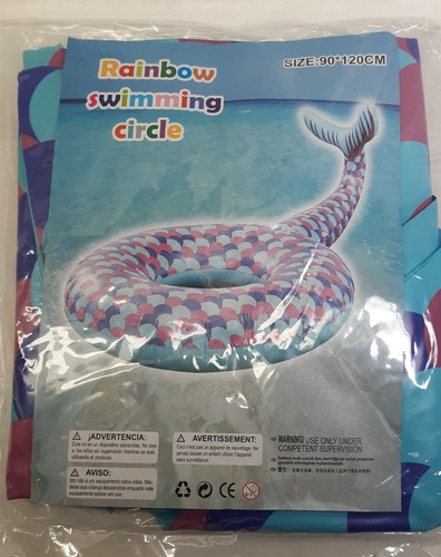 Rainbow Colored Mermaid Pool Float New...FREE SHIPPING