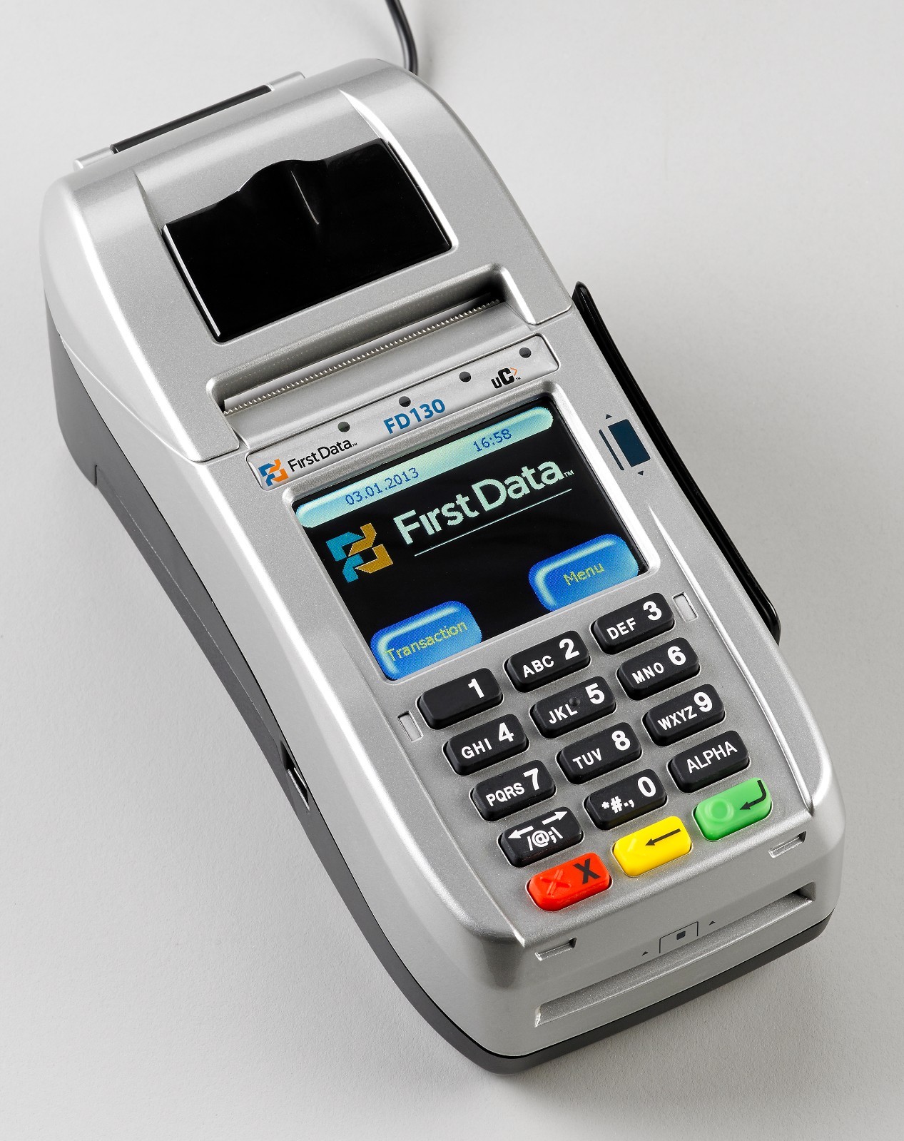 First Data: FD130 Terminal with EMV / NFC/ WiFi (001867064)