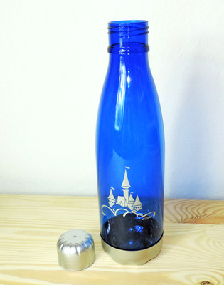 DISNEY Trinkflasche Disneyland Schloss BLAU Wasserflasche