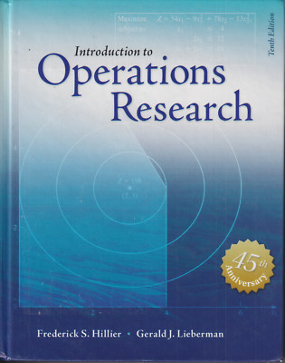 Introduction to Operations Research Tenth Edition by Hillier (Hardcover Book)