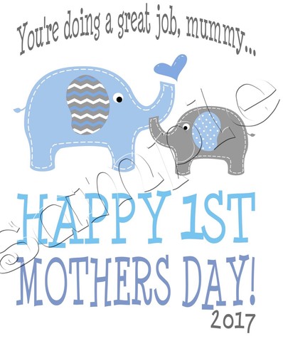 Iron on Transfer MOTHERS DAY BABY BOY HAPPY FIRST ELEPHANT 12x15cm | eBay Iron on Transfer MOTHERS DAY BABY BOY HAPPY FIRST ELEPHANT 12x15cm | eBay