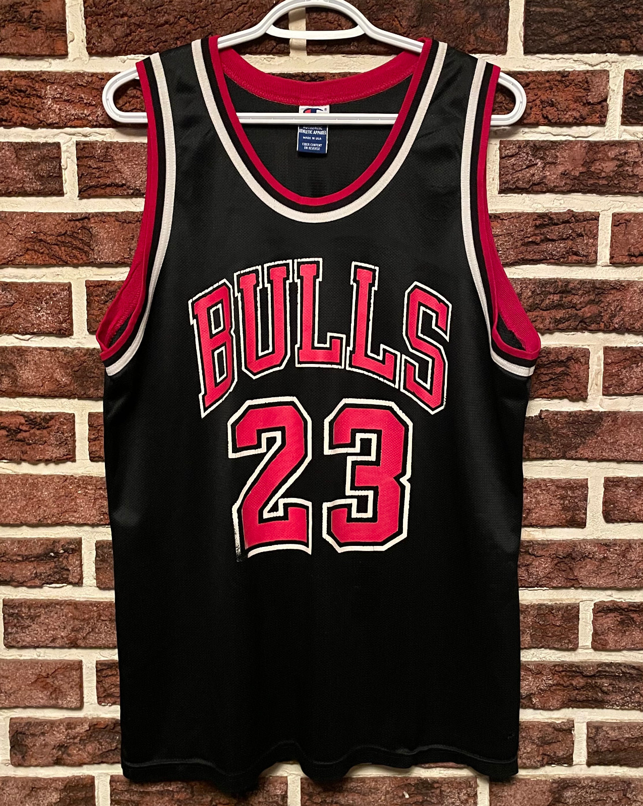 ウェア 90s Champion Chicago Bulls MichaelJordan Vtg 90s Champion CHICAGO BULLS Jersey MICHAEL JORDAN Mens (L