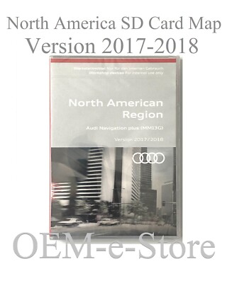 2015-2017 Audi Q3 S5 Q5 SQ5 Navigation Plus MMI3G SD Card U.S Canada Map Update