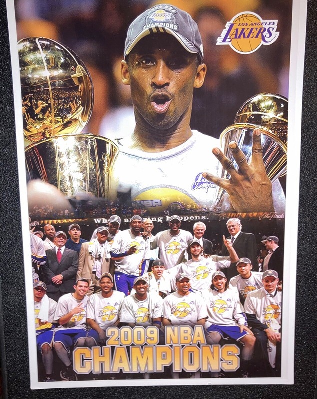 POSTER Kobe Bryant Los Angeles Lakers 2009 NBA Champions (14