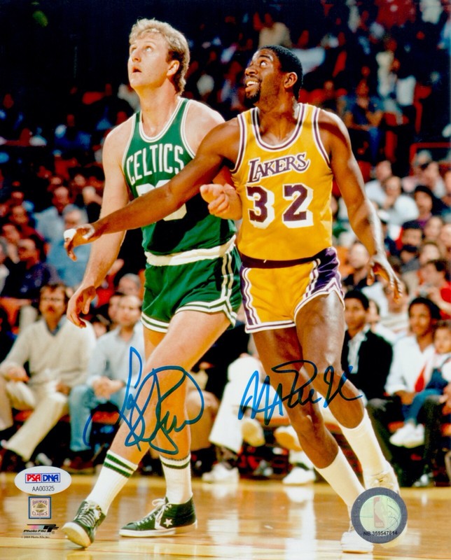 signed larry bird basketball