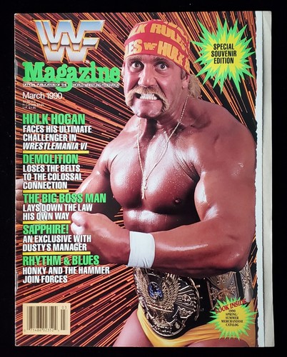 WWF Magazine 1990年9月号 WWF Magazine September 1990 HULK HOGAN Hulkamania Vintage