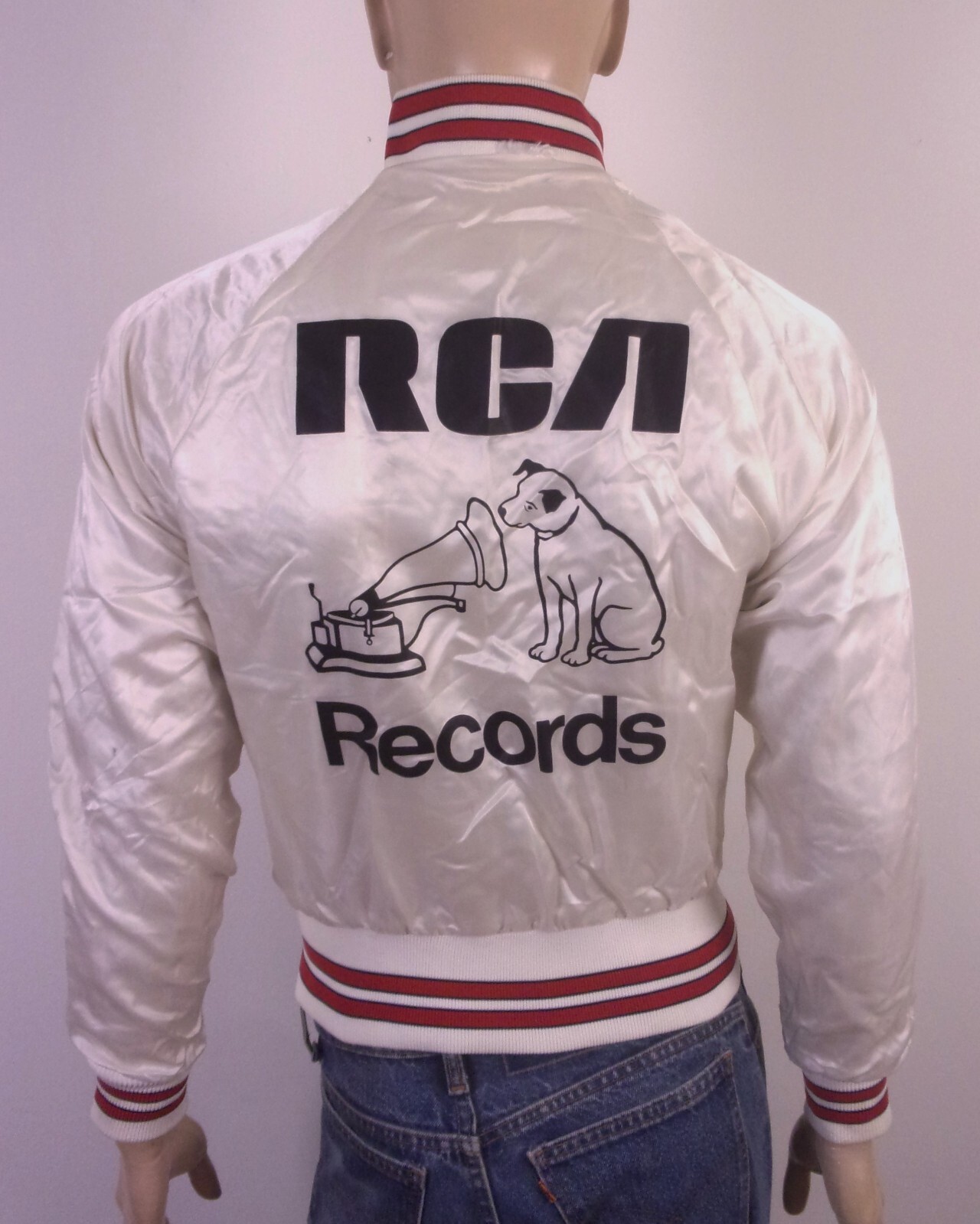 Dunbrooke  Pla-Jac 80s パール　スタジャン　L vintage 70s 80s Dunbrooke Pla-Jac RCA Victor Records Satin