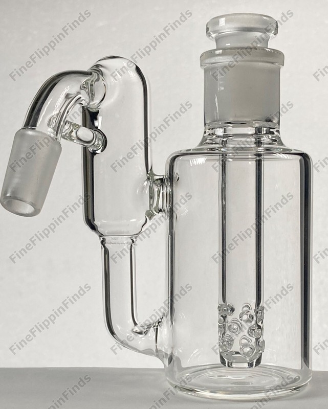 45° 14mm Modular Glass Recycler Ash Catcher w Premium Removable