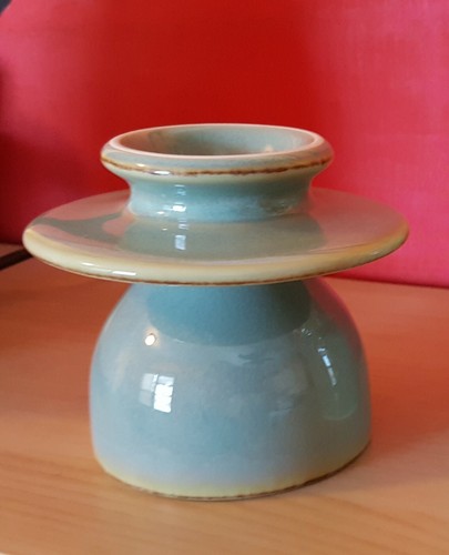 Original Butter Bell Crock by L Tremain Antique Collection Sea Spray Blue Green