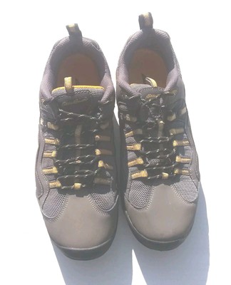 Eddie Bauer Barkley Men's Gray Leather Mesh Hiking Trail Casual Shoes Size 9