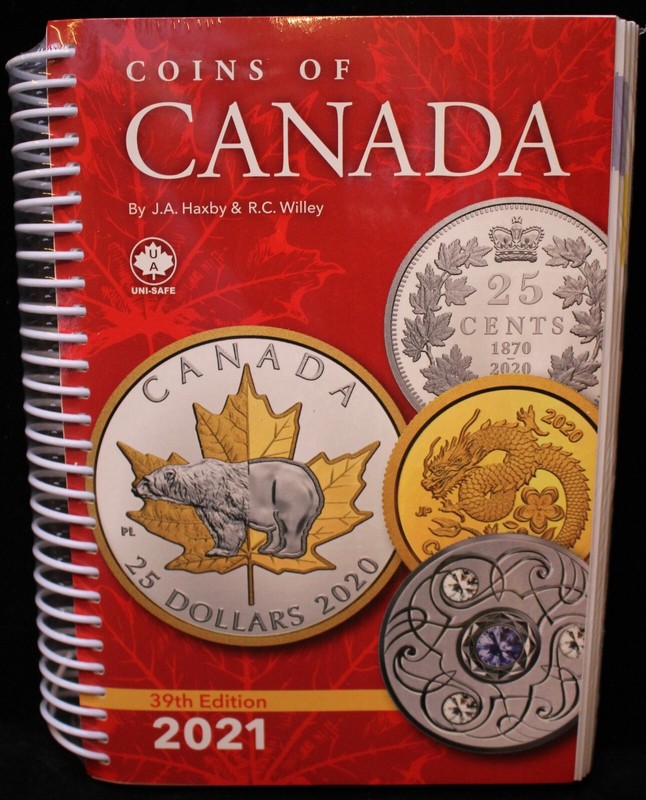 2021 COINS OF CANADA Coin Catalogue – 39th Edition by Haxby&Willey – NEW&SEALED