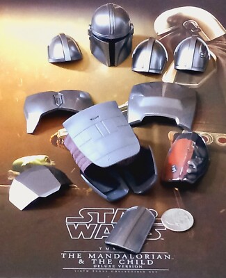 Hot Toys TMS015 Mandalorian helmet w/complete armor ----us seller-----