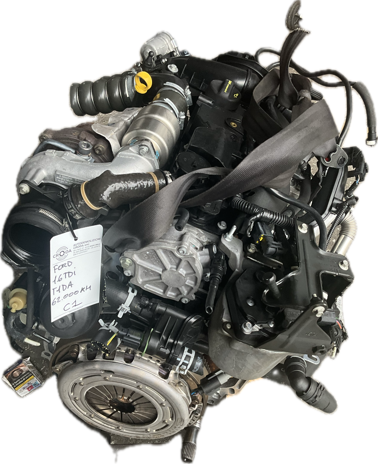 Motore per modello FORD FOCUS C-MAX 1.6 TDCI codice motore T1DA km 62.000km