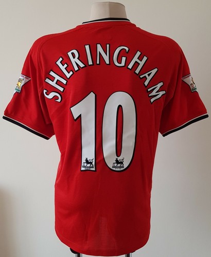 ウェア 2000s UMBRO FOOTBALL SHIRT Manchester United 2000 - 2002 Home football Umbro shirt #10