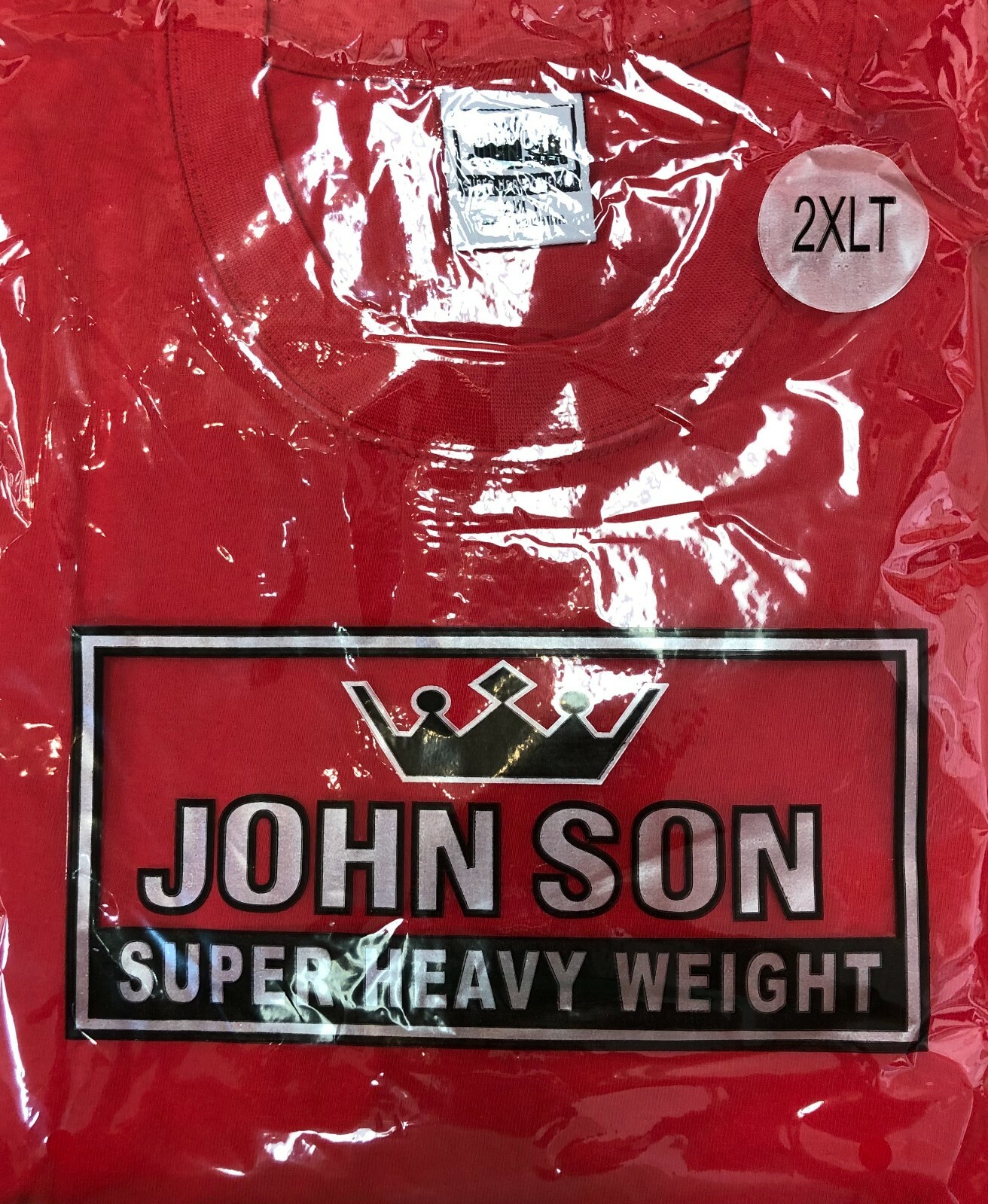 Plain Tall T-shirts Round Neck[JOHN SON]Super Heavy Weight[L~7XL]Big Size Single