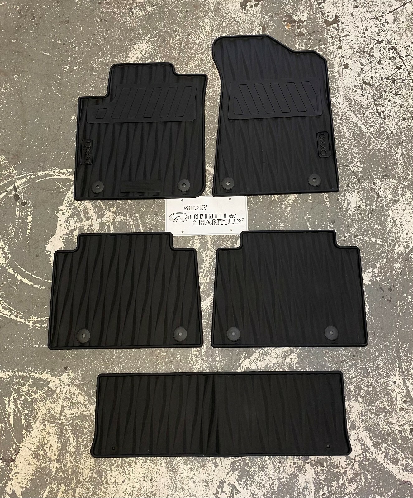 Black Rubber All Season Floor Mats Set
