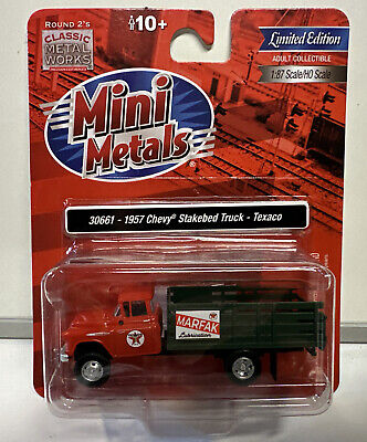 Mini Metals HO Scale Texaco 1957 Chevy Stakebed Truck #30661