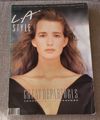  LA STYLE Magazine  January 1989 Eight For The 90's Clint Eastwood  Very Good