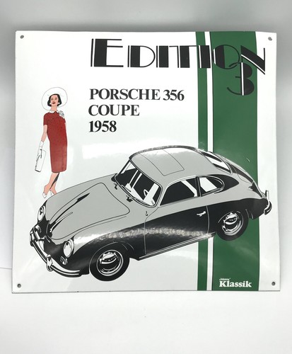 Porsche 356 Coupe Emaille Schild Edition 3 Motor Klassik Oldtimer 911 912 Enamel Ebay
