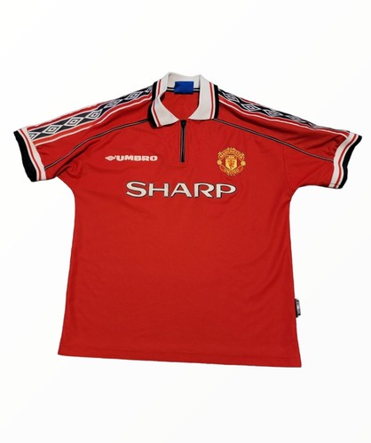 Vintage 90s Rare Manchester United Soccer Futbol Jersey Umbro Vapa
