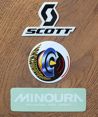 Scott Cannondale Minoura 3 X Sticker Aufkleber Bike mtb bmx Fahrrad (E187)