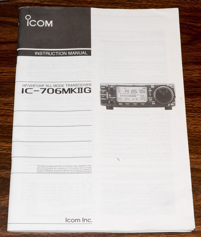 FACTORY ORIGINAL IC706MKIIG INSTRUCTION MANUALのeBay公認海外通販｜セカイモン