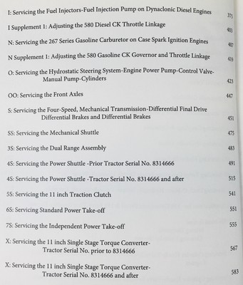 Case 580Ck Tractor Loader Backhoe Service Parts Operators Manual Master Shop Set