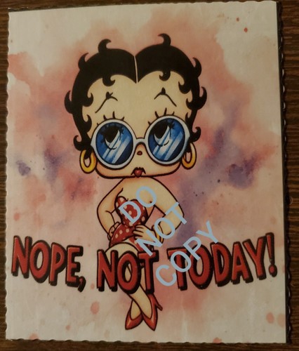 SSZ Pineapple Betty’s poster Inspired Betty Boop Refrigerator Magnets Attitude, Not Today