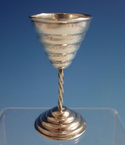 Mexican Mexico Sterling Silver Cordial Cup with Modern Twist Design (#1774)
