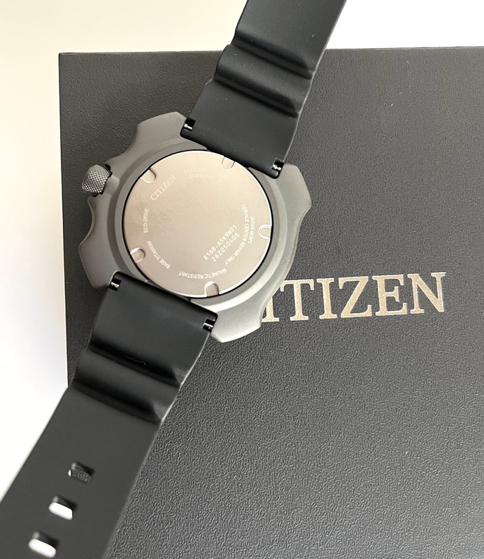 Pre-owned Citizen Promaster Diver Watch Bn0226-10p Eco Drive Super Titanium Pale Gold