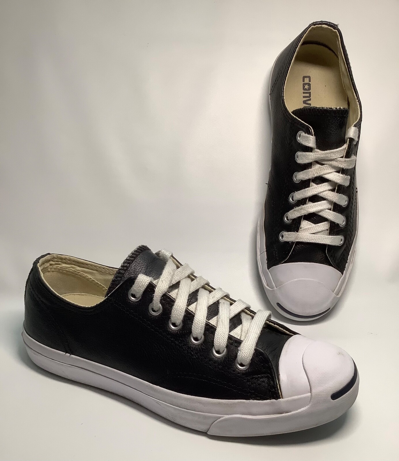 靴 converse / jack purcell lea / 28cm Converse Jack Purcell Leather Sneakers M 7 / W 8.5 White Ox