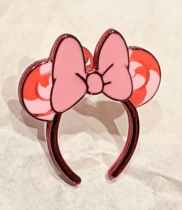 Disney Minnie Mouse Ears Headband Blind Box Pin - Pink Lollipop Ears & Bow
