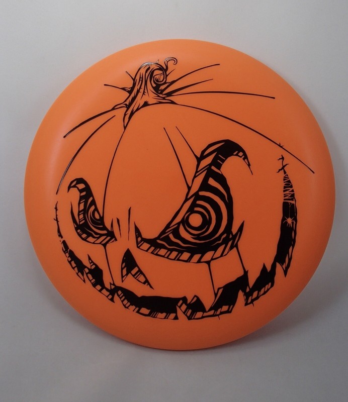RARE! Pumpkin Head Disc Golf Disc OOP Halloween 171g Innov Aviar