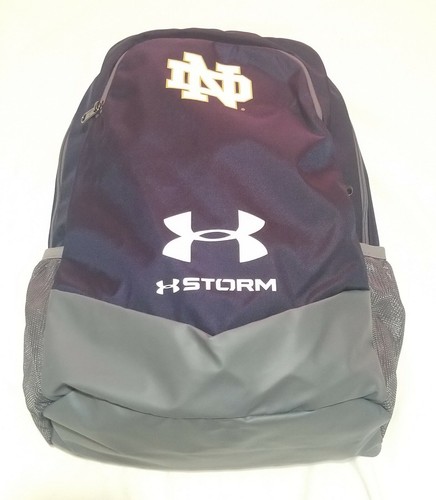 notre dame under armour hustle backpack
