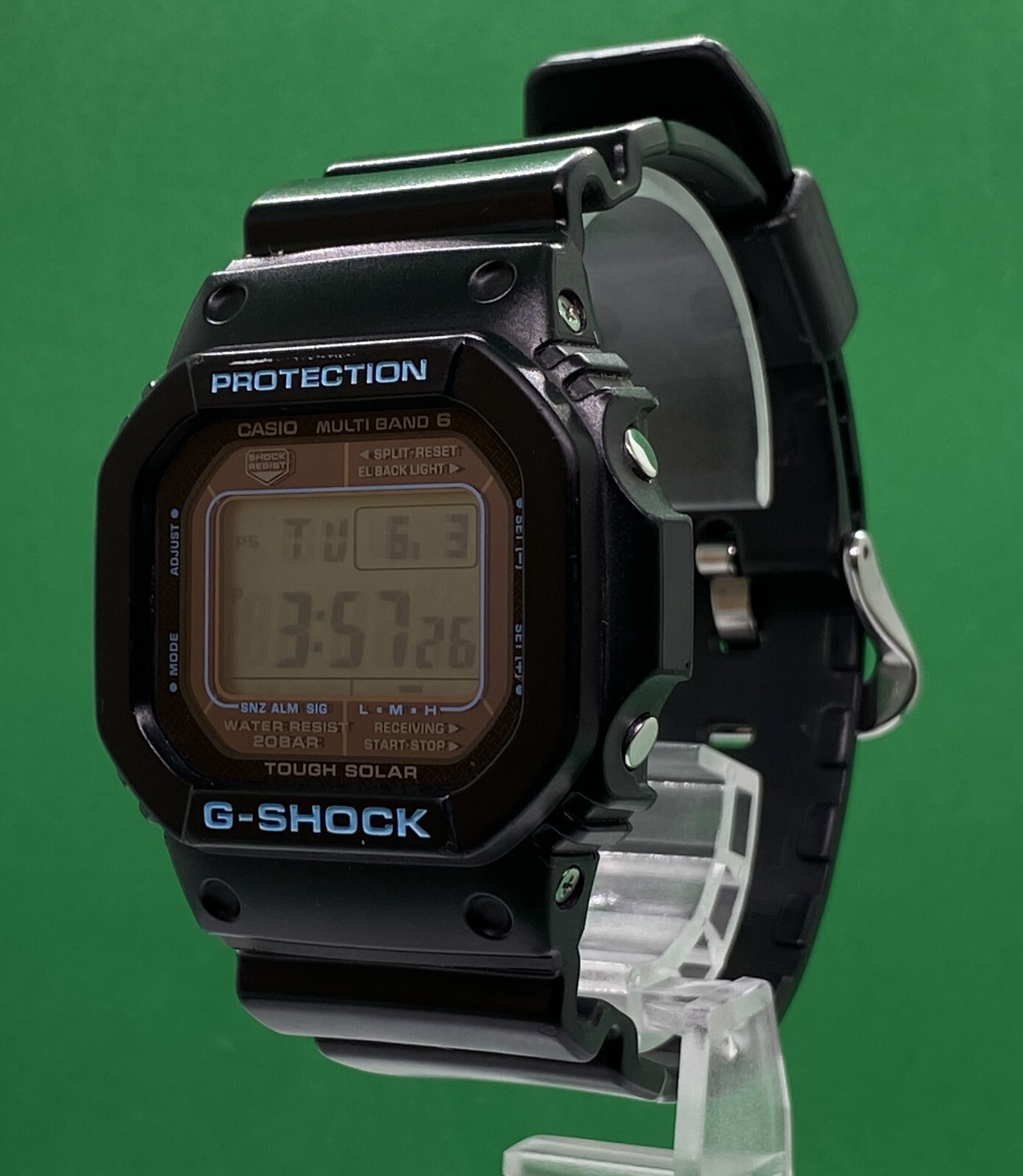 CASIO G-Shock GW-M5610BA Black & Blue Square Watch From