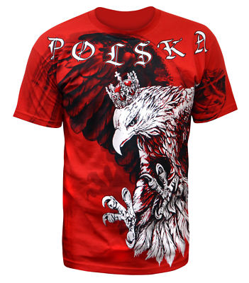 T-Shirt Koszulka Polish Poland Polen Wielka Polska Patriotic Orzeł Adler Flag