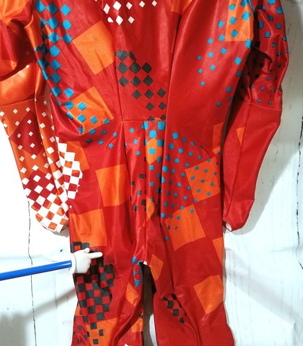 Sportful Padded Suit Italy XXL Red Orange Geometric Ski