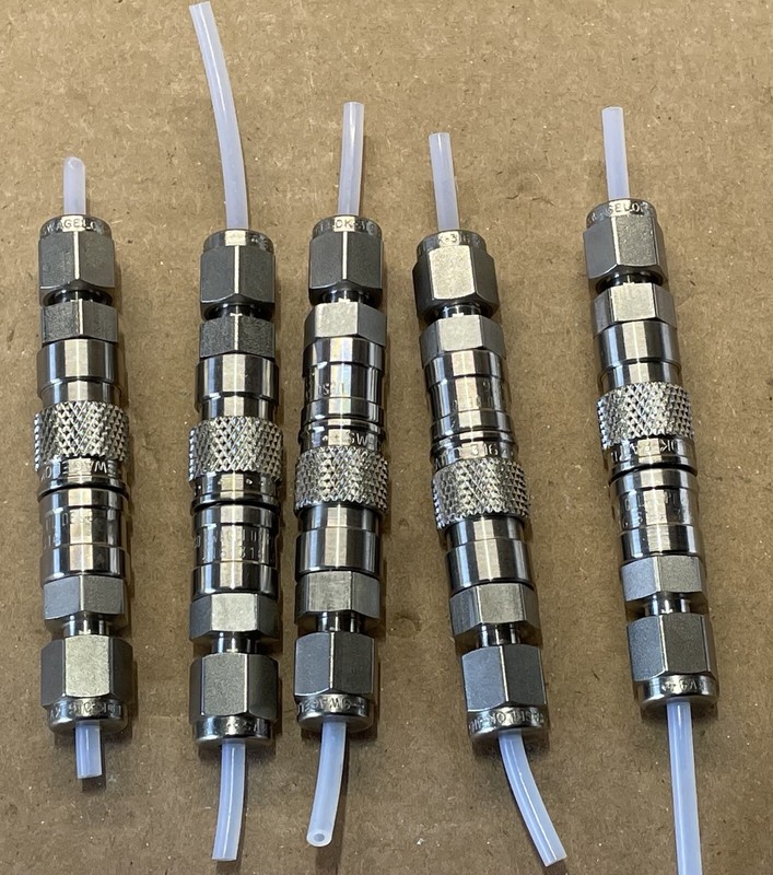 Swagelok 316SS Miniature Quick Connects, Double End Shutoff, ⅛” Tube