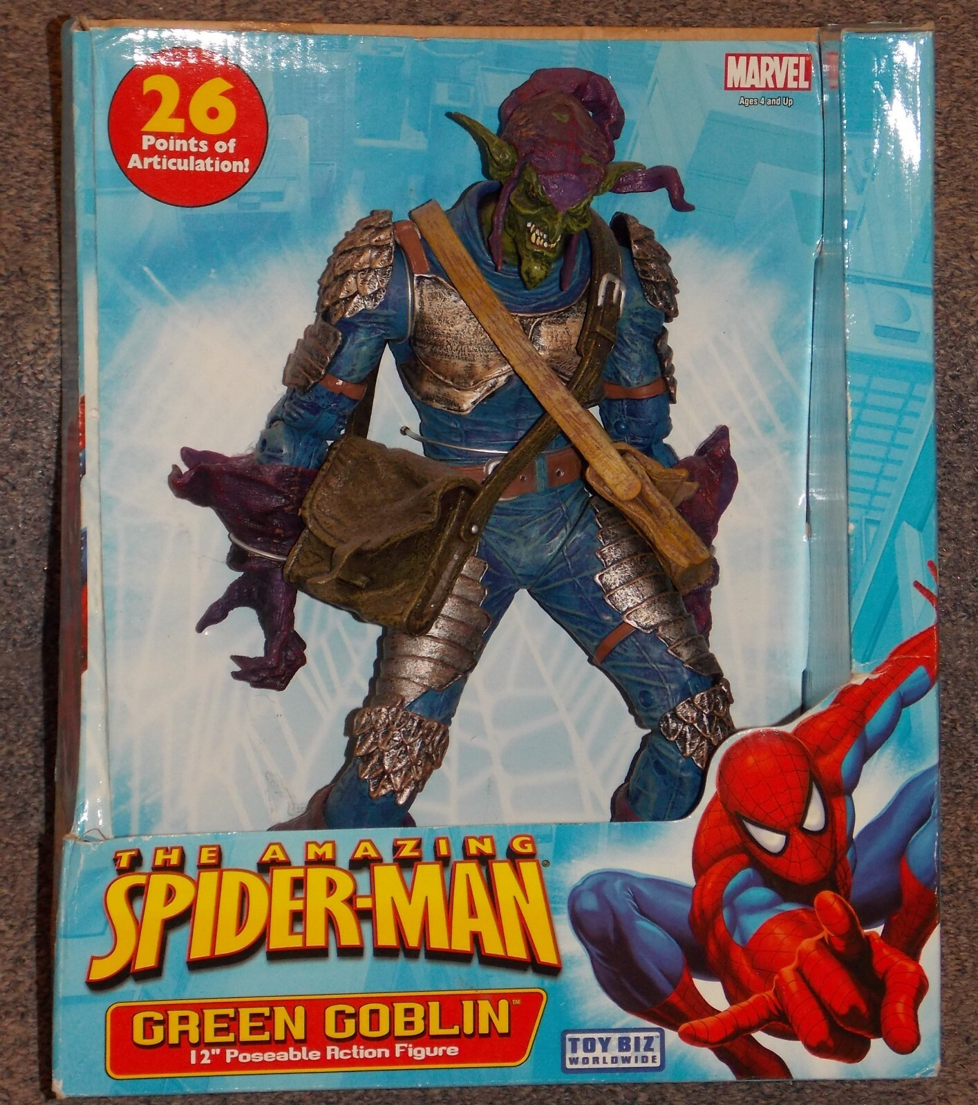 2006 Marvel Amazing Spider-Man Green Goblin 12 inch Action