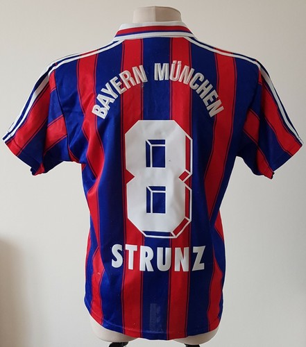 Bayern Munich 1995 - 1996 Home football shirt #8 STRUNZ | eBay