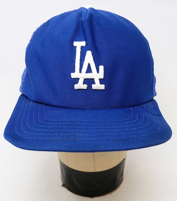 90’sビンテージ ★Los Angeles Dodgers 2Tone Cap Vintage 90s Los Angeles Dodgers Snapback Logo Two Tone Drew