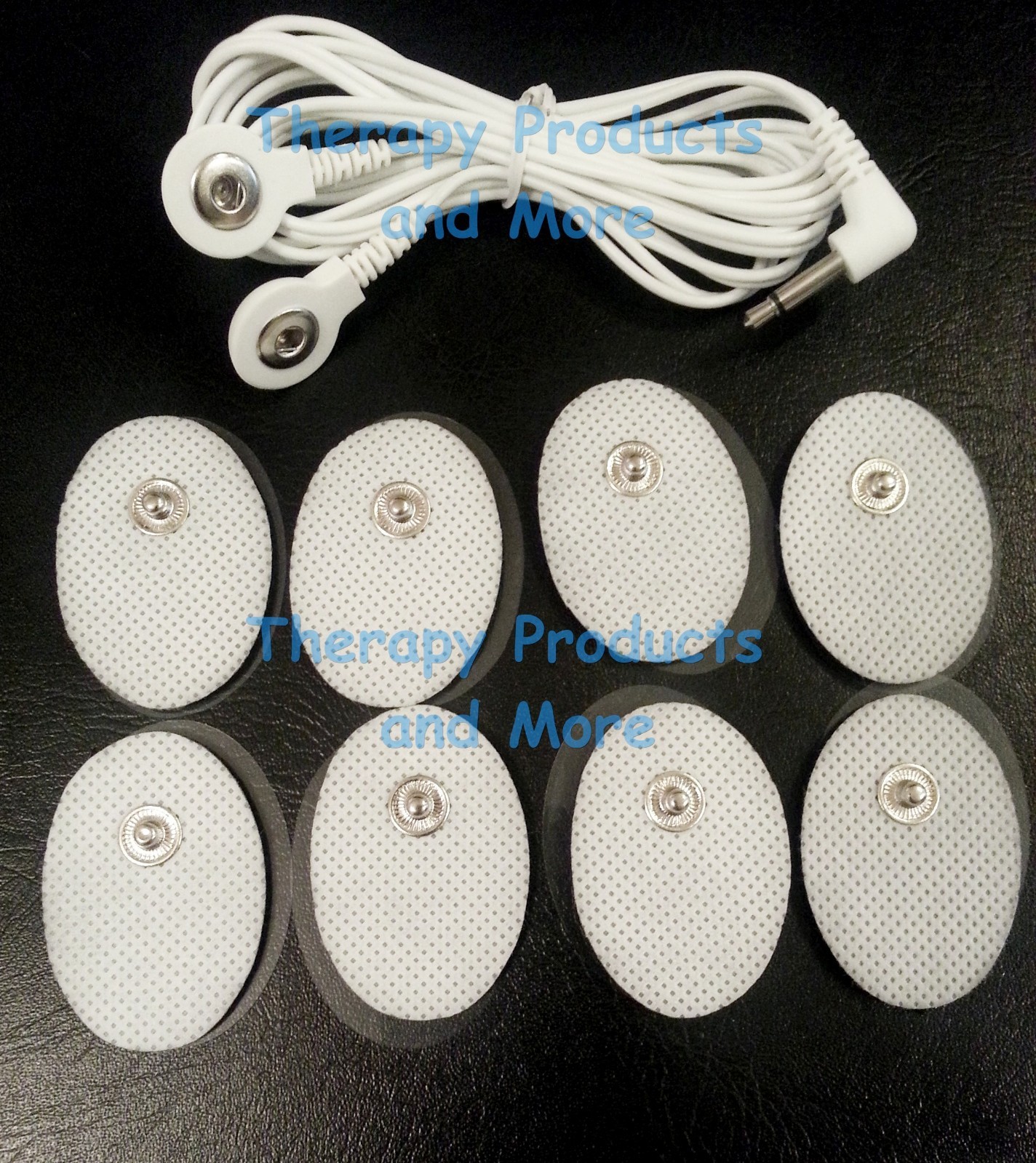 PINOOK COMPATIBLE DUAL LEAD WIRE + 8 OVAL MASSAGE PADS FOR TEN...